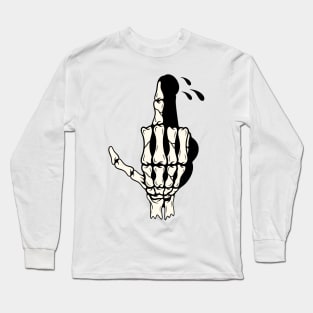 Fuck middle finger Long Sleeve T-Shirt